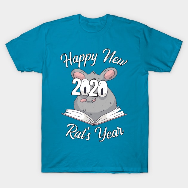 Happy New Rat's Year 2020 China Horoscope Astrology Zodiac T-Shirt by peter2art